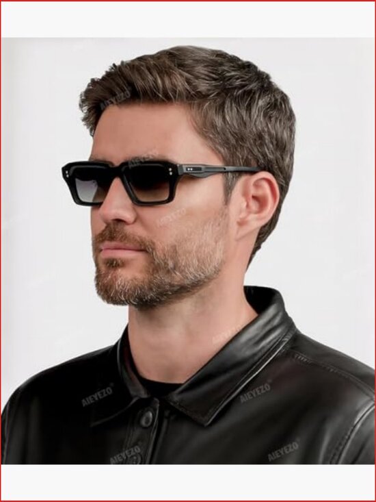 Rectangular Sunglasses UV400 Protection 90\'s Retro Designer Shades